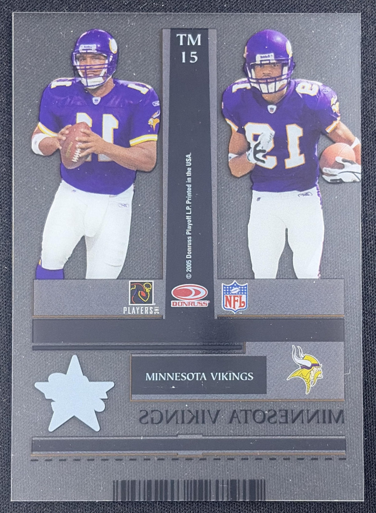 Troy Williamson Daunte Culpepper 2005 Leaf Rookies & Stars Ticket Masters Bronze /1250 Vikings