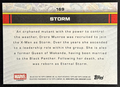 Storm 2026 Topps Chrome Marvel Comics