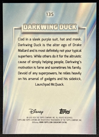 Darkwing Duck 2026 Topps Chrome Disney back