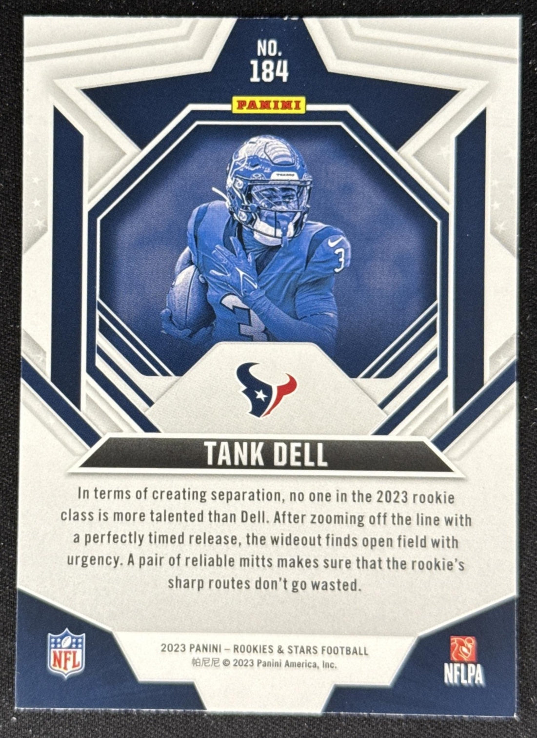 Tank Dell 2023 Panini Rookies & Stars Texans Houston Texans Sports Trading Card