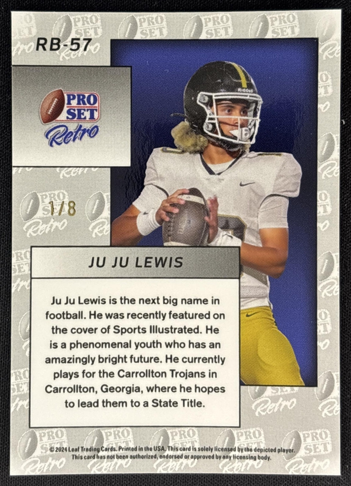 Ju Lewis 2024 Leaf Collective Pro Set 1989 Silver /5 back