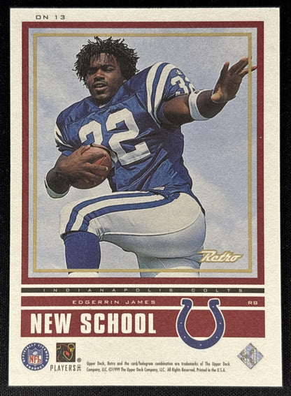 Marshall Faulk Edgerrin James 1999 Retro Old School/New School /1000 Bills Sports Trading Cards