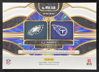 A.J. Brown 2025 Panini Select Multiverse Jerseys Blue Prizm Eagles Titans