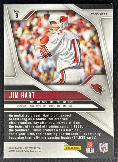 Jim Hart 2024 Panini Prizm Pink Cardinals back