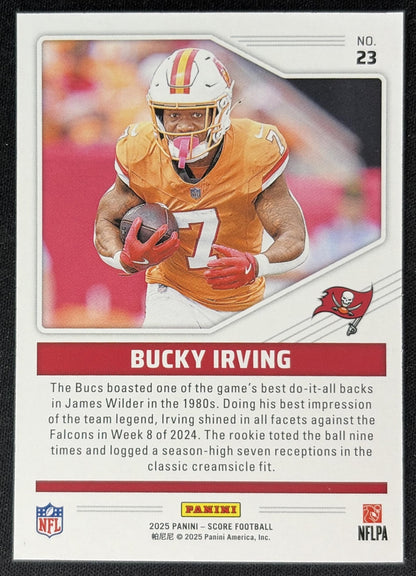 Bucky Irving 2025 Panini Score Throwbacks Buccaneers Back