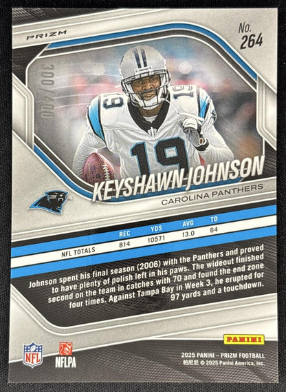 Keyshawn Johnson 2025 Panini Prizm Pandora /400 Panthers back