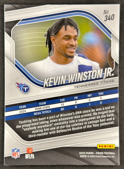 Kevin Winston Jr. 2025 Prizm Rookie Titans Football