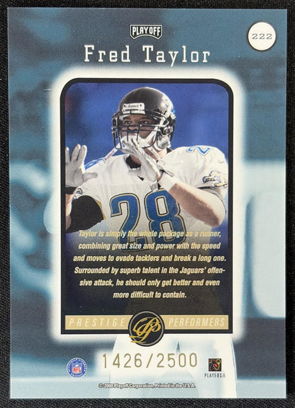 Fred Taylor 2000 Playoff Prestige /2500 Jaguars back