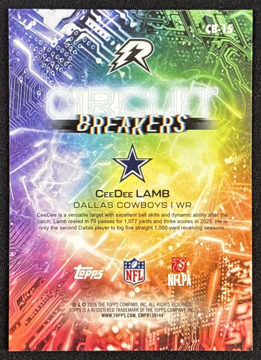CeeDee Lamb 2025 Topps Resurgence Circuit Breakers Cowboys