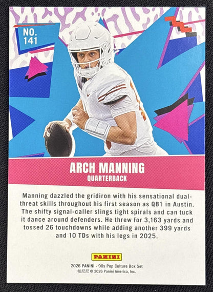 Arch Manning 2026 Panini 90s Pop Culture