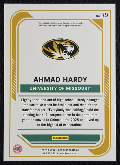 Ahmad Hardy 2026 Panini Donruss Lighting Tigers
