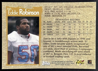 Eddie Robinson 1996 Topps Chrome Titans Sports Trading Cards