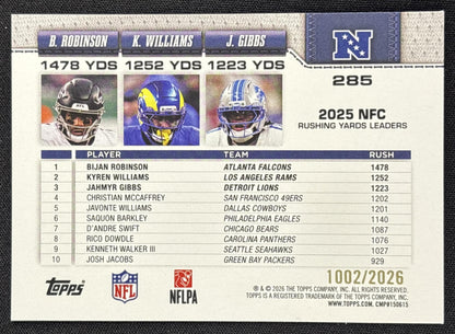Kyren Williams 2026 Topps Gold /2026 Rams