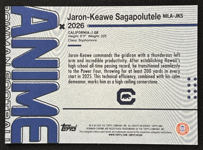Jaron-Keawe Sagapolutele 2026 Bowman Anime NIL Golden Bears