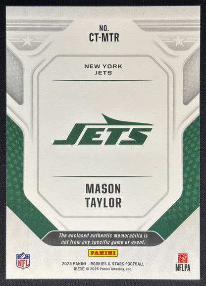 Mason Taylor 2025 Panini Rookies & Stars Cross Training Jets Sports Trading Cards
