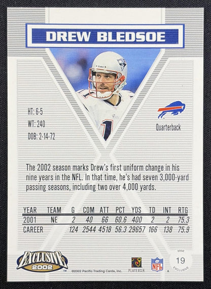 Drew Brees 2002 Pacific Exclusive Gold Chargers