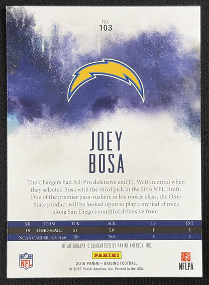 Joey Bosa 2016 Panini Origins Auto Rookie Chargers