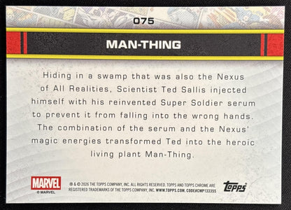 Man-Thing 2026 Topps Chrome Marvel Comics