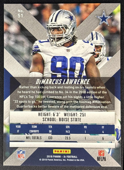 DeMarcus Lawrence 2018 Panini XR Red /299 Cowboys