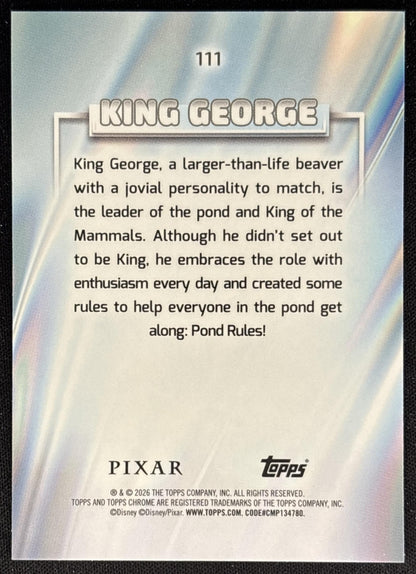 King George 2026 Topps Chrome Disney Hoppers back