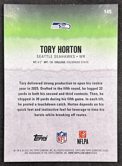 Tory Horton 2025 Topps Signature Class Rookie Seahawks