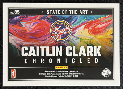 Caitlin Clark 2025 Panini Chronicled State of the Art Fever 85 Sports Trading Card