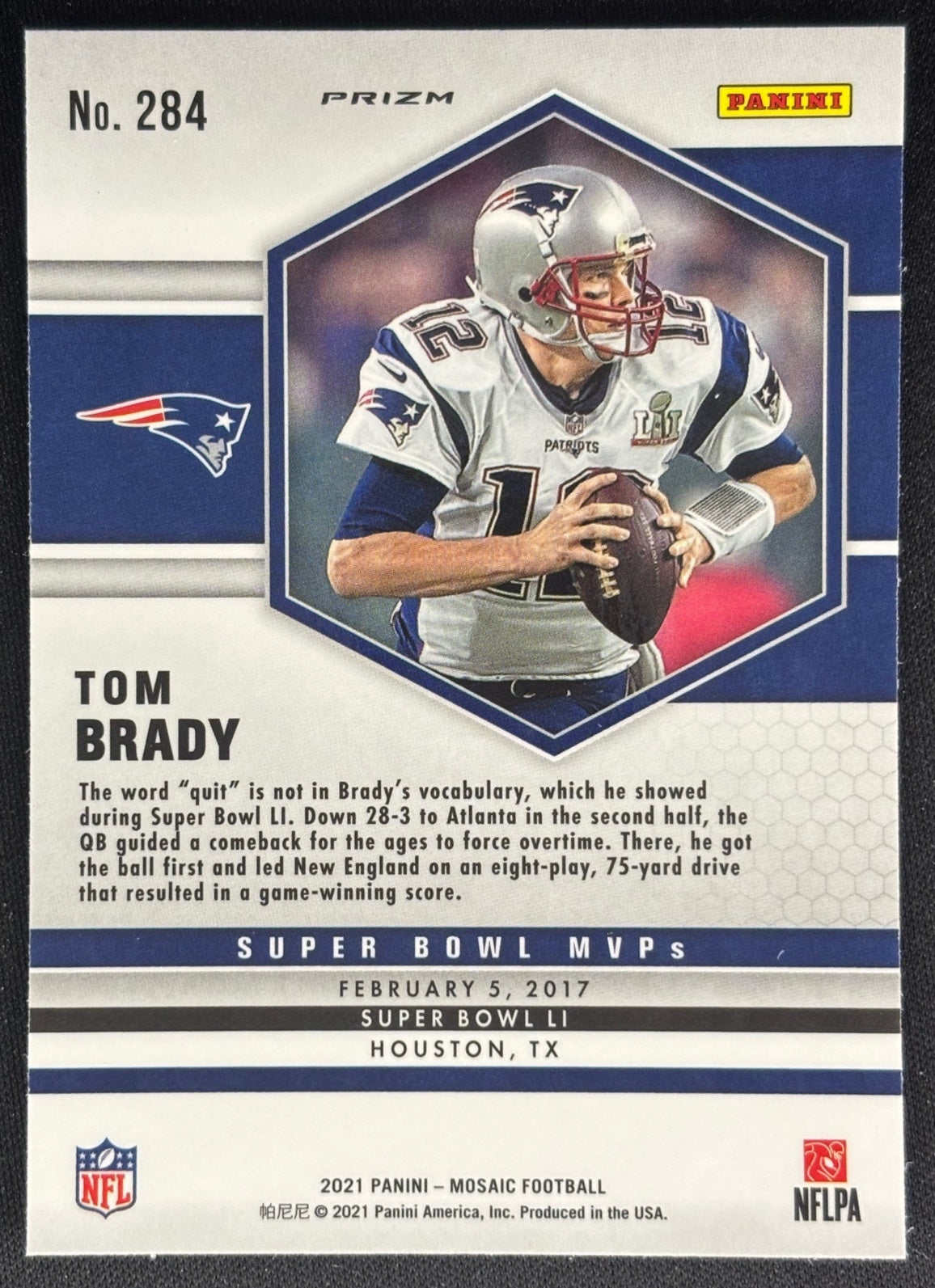 Tom Brady 2021 Mosaic Prizm Camo Pink Patriots