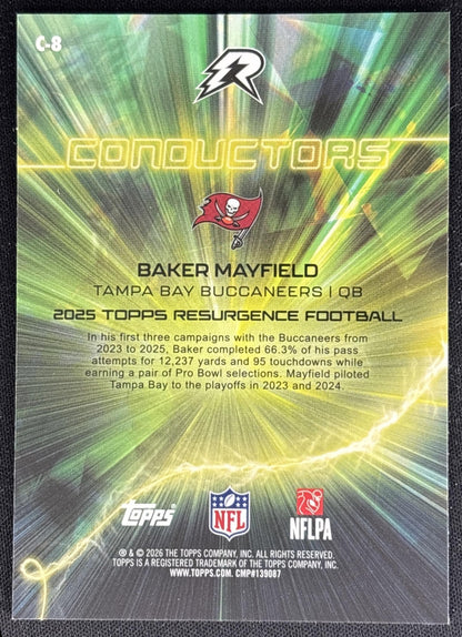 Baker Mayfield 2025 Topps Resurgence Conductors Buccaneers