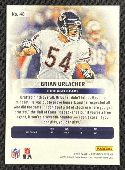 Brian Urlacher 2023 Panini Prestige Xtra Points Green /199 Bears