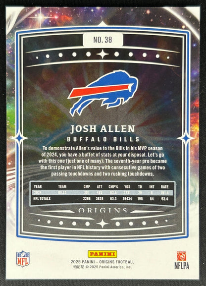 Josh Allen 2025 Origins Bills Sports Trading Cards