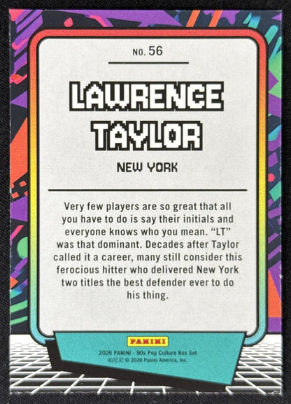 Lawrence Taylor 2026 Panini 90s Pop Culture Sports Trading Card