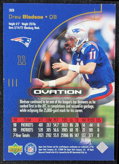Drew Bledsoe 1996 Upper Deck Silver Collection Patriots