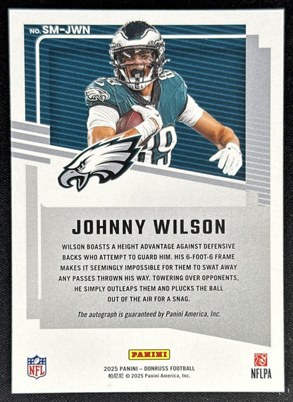 Johnny Wilson 2025 Panini Donruss Signature Marks Eagles