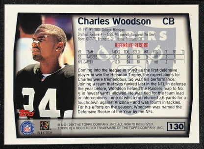 Charles Woodson 1999 Topps Raiders