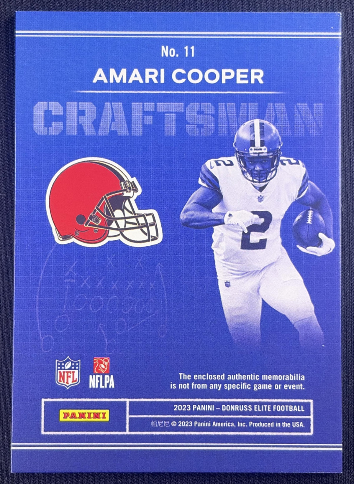 Amari Cooper 2023 Panini Donruss Elite Craftsman Jerseys Prime /99 Browns