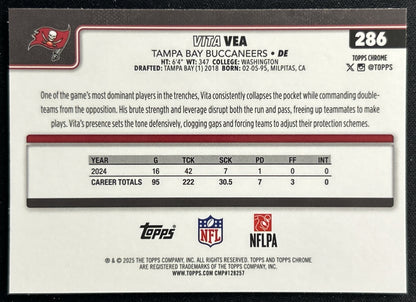Vita Vea 2025 Topps Chrome Buccaneers