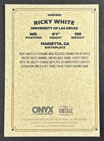 Ricky White III 2024 Onyx Vintage Collection Auto #2