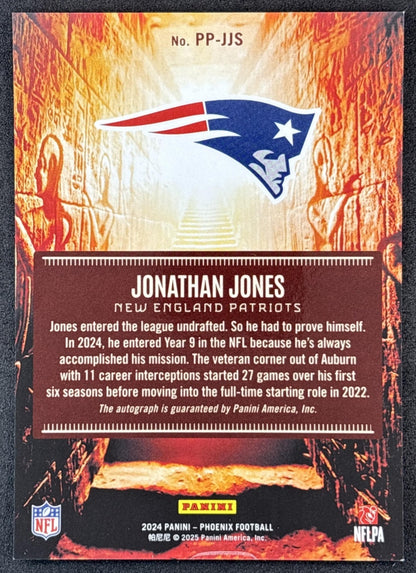 Jonathan Jones 2024 Panini Phoenix Phoenician Penmanship Patriots