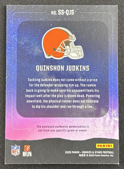 Quinshon Judkins 2025 Panini Rookies & Stars Star Search Browns 2 Sports Trading Card