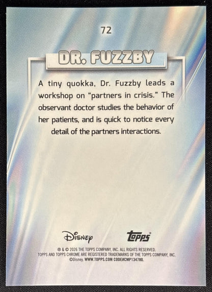 Dr. Fuzzby 2026 Topps Chrome Disney Zootopia 2 back