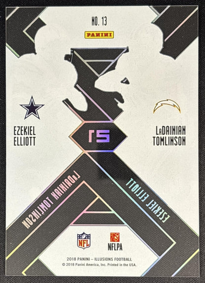 Ezekiel Elliott LaDainian Tomlinson 2018 Illusions Matching Numbers Gold /299