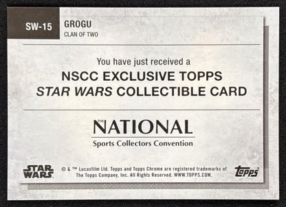 Qui-Gon Jinn 2025 Topps NSCC Silver Pack Wrapper Redemption - Star Wars back