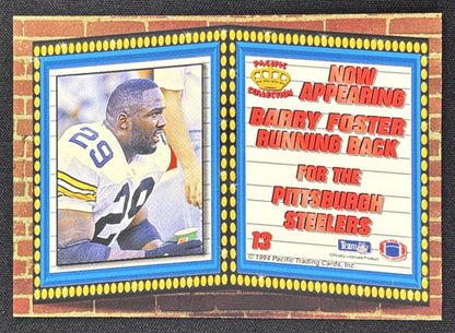 Barry Foster 1994 Pacific Marquee Prisms Steelers