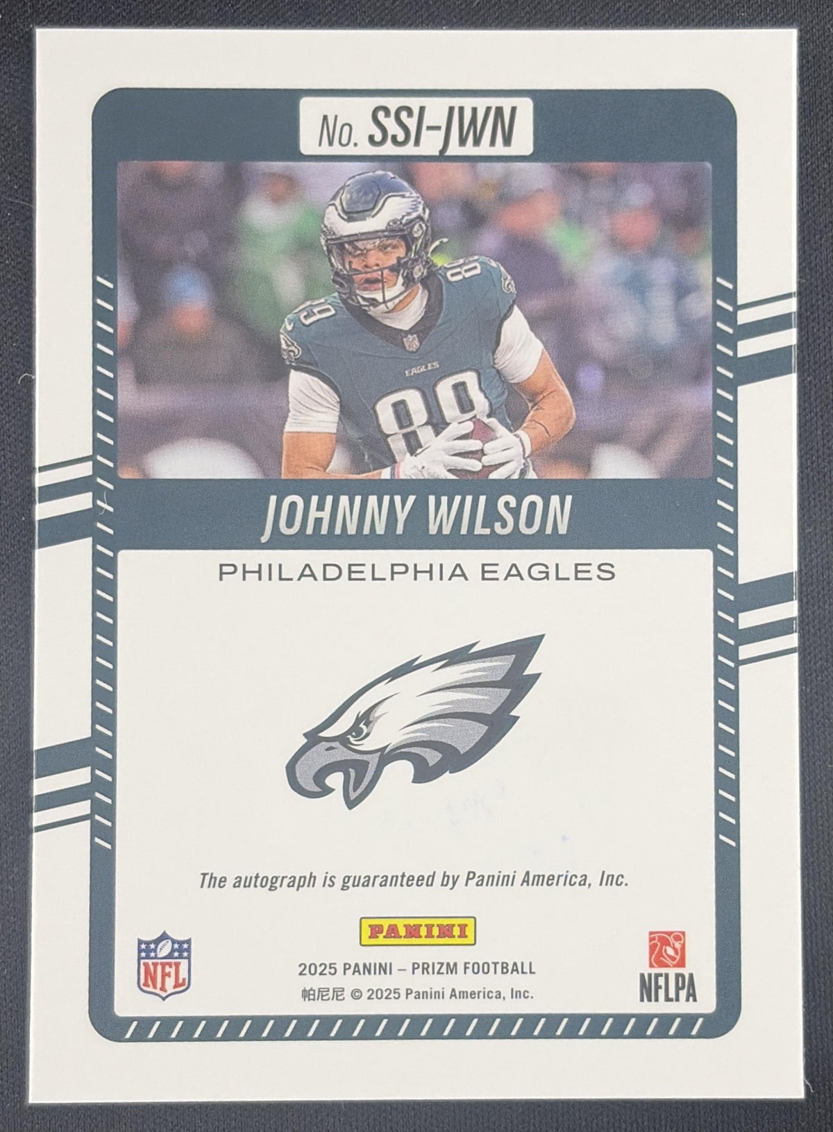 Johnny Wilson 2025 Panini Prizm Significant Signatures Eagles