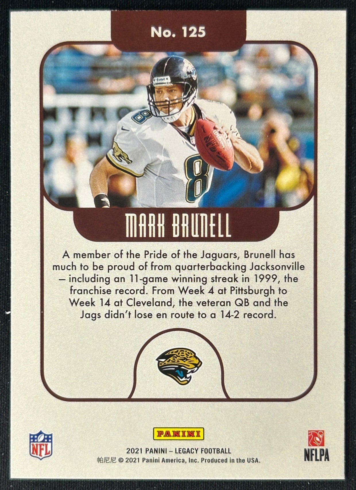 Mark Brunell 2021 Legacy Jaguars Sports Trading Cards