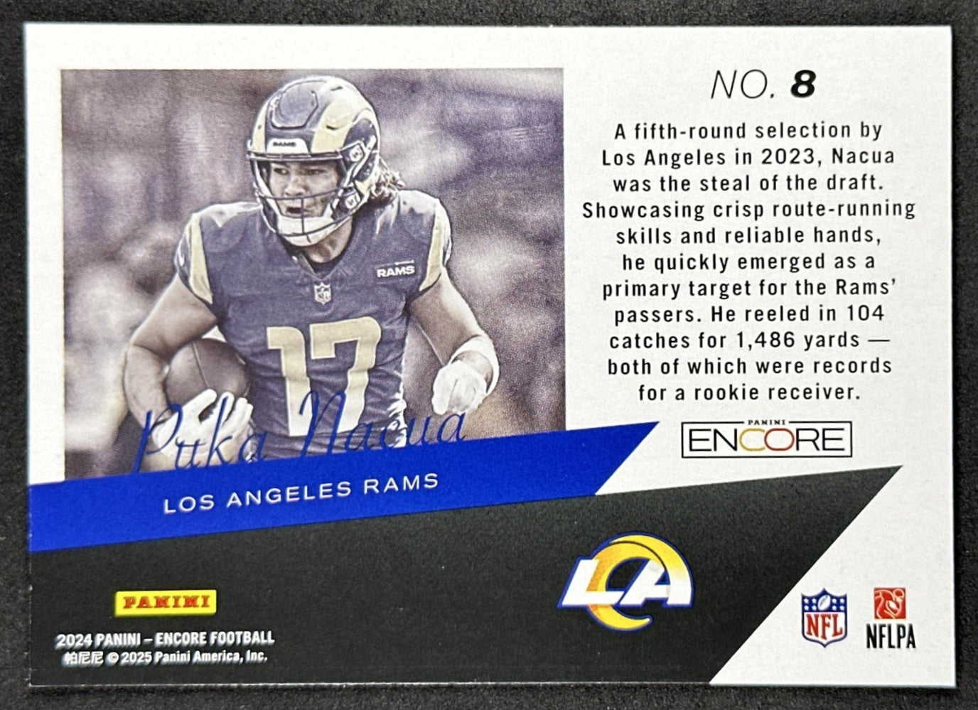 Puka Nacua 2024 Panini Encore Pacific The Future is Now Rams Sports Trading Cards