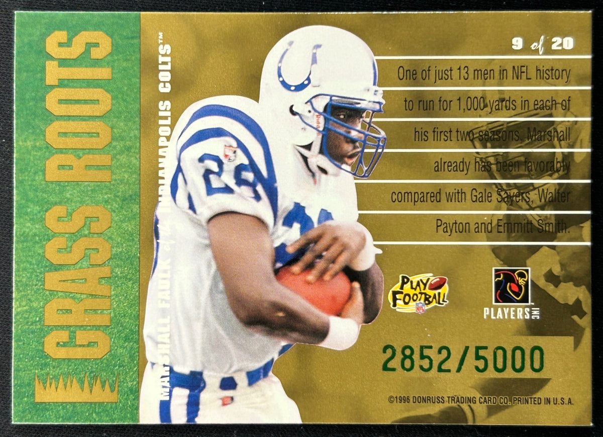 Marshall Faulk 1996 Grass Roots /5000 Colts