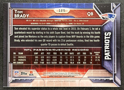 Tom Brady 2015 Topps Patriots