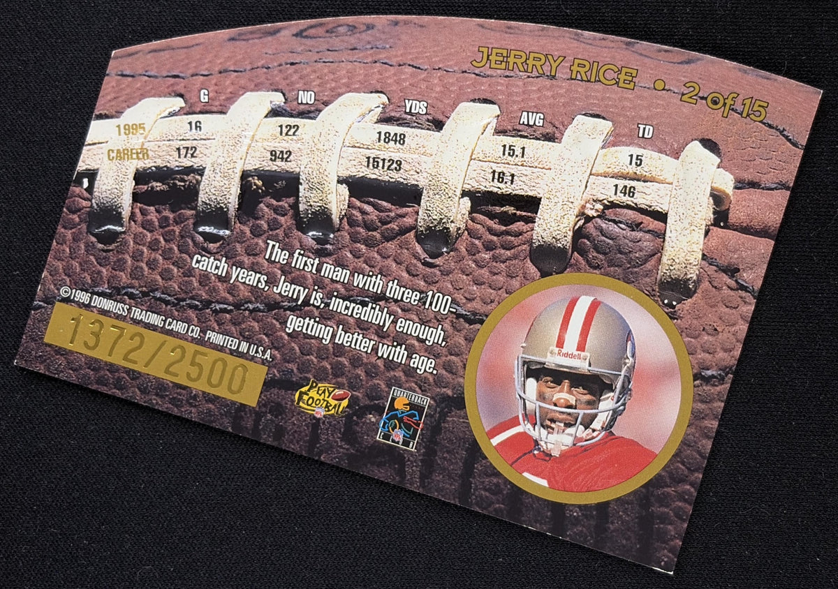 Jerry Rice 1996 Leaf Statistical Standouts /2500 49ers Sports Trading Card