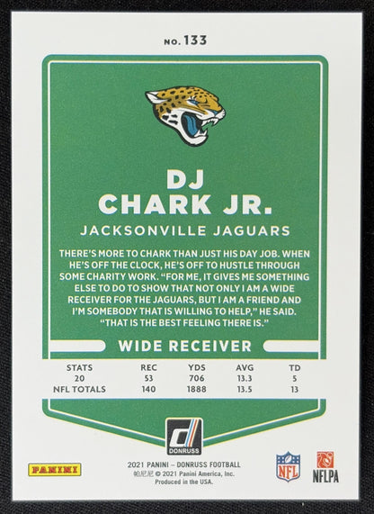 DJ Chark Jr. 2021 Panini Donruss Press Proof Premium Jaguars Sports Trading Card